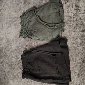 2 pairs shorts paper bag waist size medium
